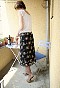 Feinstrumpfhosen auf dem Balkon 525